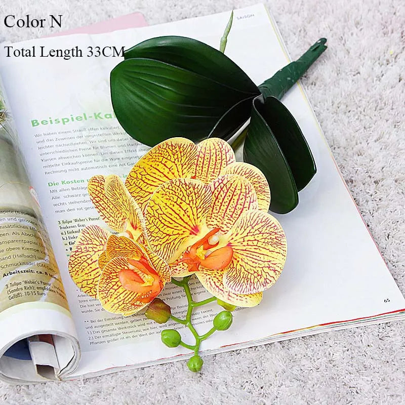orchidée en latex luxe pour décoration mariage et événements - vue 5 sur 26