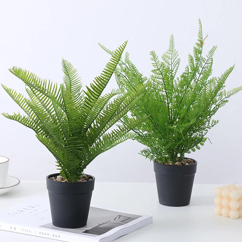 Artificial tropical banana plant in pot jungle realistic decor - vue 4 sur 8