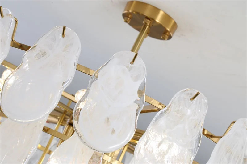 lustre en verre de luxe pour éclairage créatif et décoratif - vue 7 sur 14