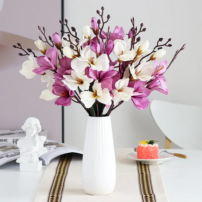 5 fourchettes têtes tangpu magnolia décoration florale mariage - vue 2 sur 10