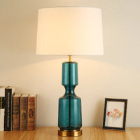 Retro glass bedside lamp with minimalist design for interior decor