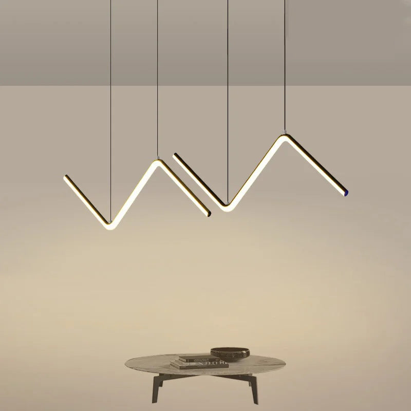 lustre nordique en suspension led pour décoration intérieure
