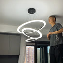 Contemporary minimalist chandelier for modern indoor lighting