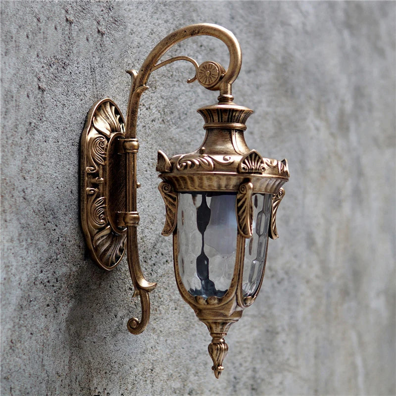 applique murale extérieure européenne style américain rétro étanche - vue 9 sur 8
