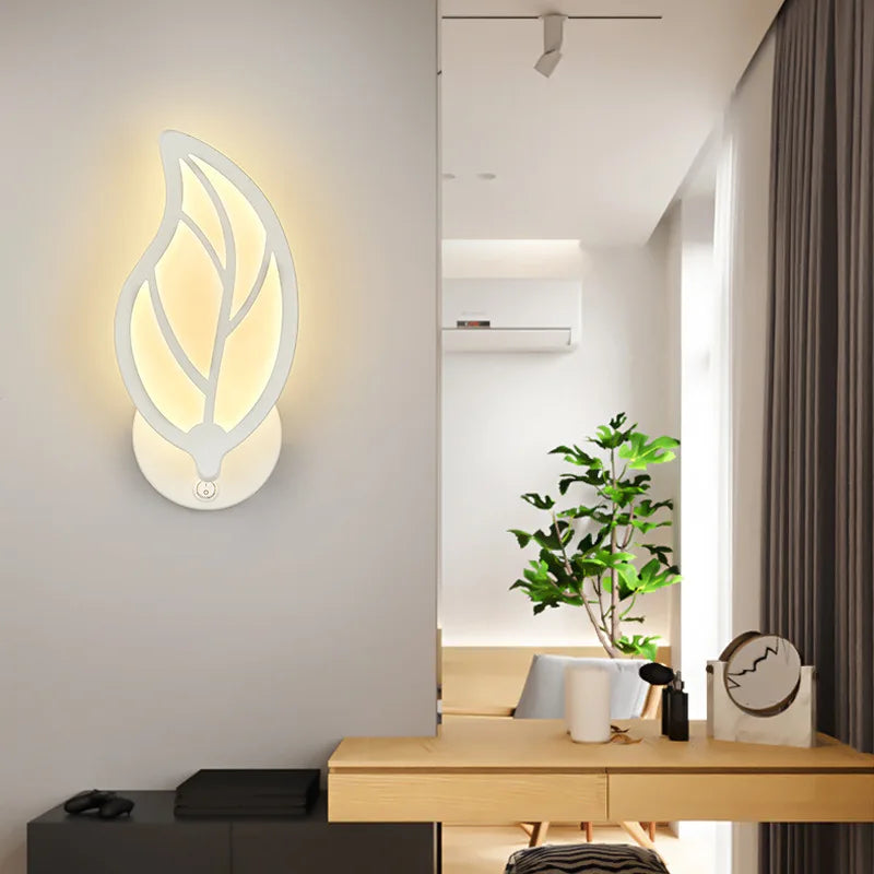 applique murale led moderne avec interrupteur minimaliste