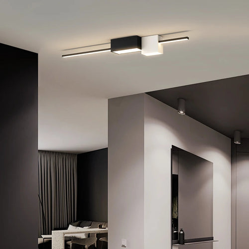 Nordic minimalist LED ceiling light for long corridor - vue 4 sur 14