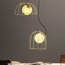 Suspension design avec abat-jour métallique ajouré Ohio