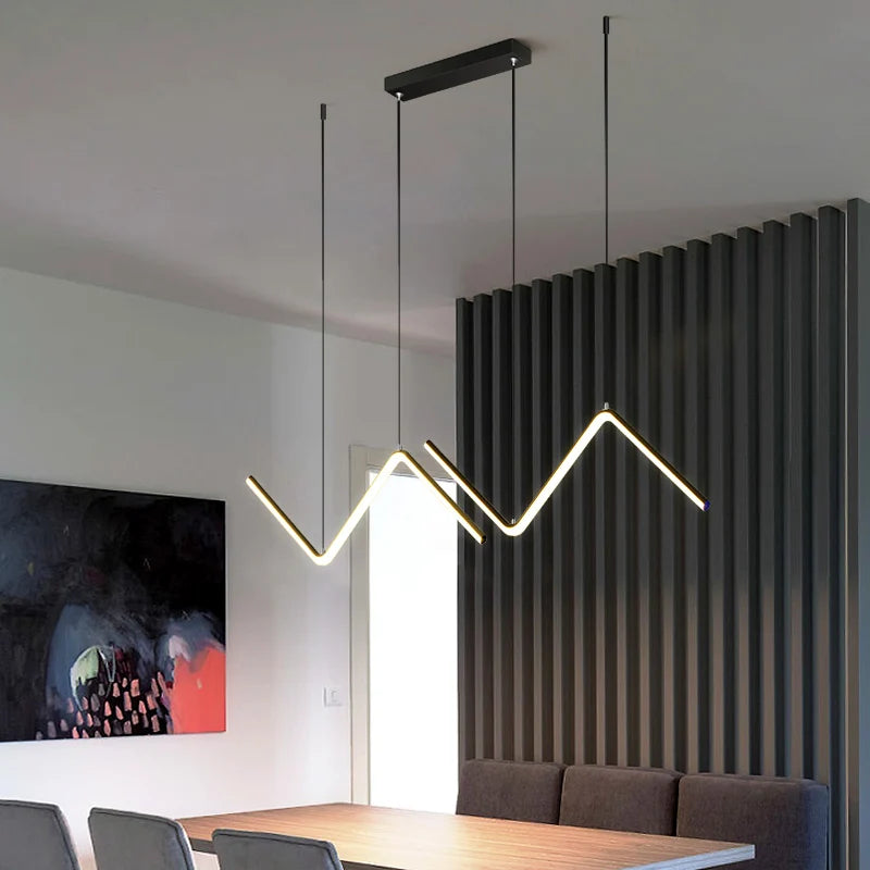 lampe led nordique suspendue décoration maison luminaire intérieur - vue 3 sur 8