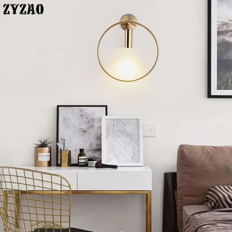 Minimalist nordic wall light for interior decoration - vue 5 sur 11