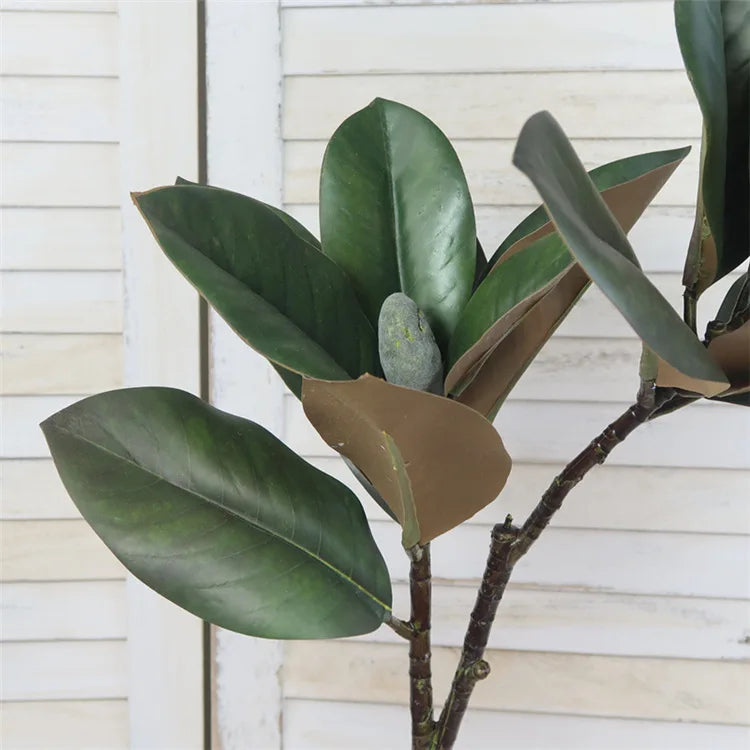 branche de magnolia artificiel grande taille pour décoration intérieure - vue 3 sur 6