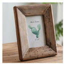 Rustic Retro Style Photo Frame For Tabletop Home Decoration, Handmade with Natural Brown Pine Wooden Picture Frame