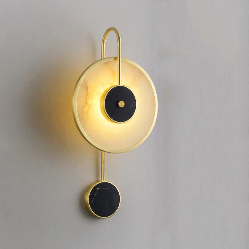 applique murale led en marbre style minimaliste pour décoration intérieure