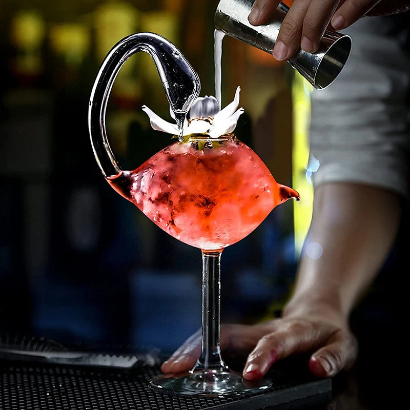 Verre à cocktail original décor animaux fantaisie soirée - vue 5 sur 7