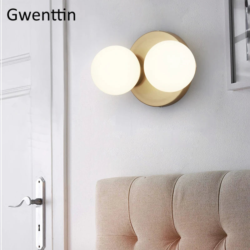 applique murale moderne à led en verre pour décoration intérieure - vue 5 sur 10