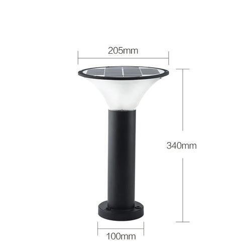 Lampe de pelouse solaire extérieure LED lampe de stigmatisation rougeoyante sans électricité couloir de jardin moderne terrasse ronde lumières de pelouse imperméables - vue 12 sur 18