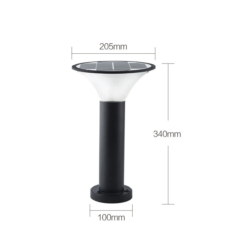 Lampe de pelouse solaire extérieure LED lampe de stigmatisation rougeoyante sans électricité couloir de jardin moderne terrasse ronde lumières de pelouse imperméables - vue 12 sur 18