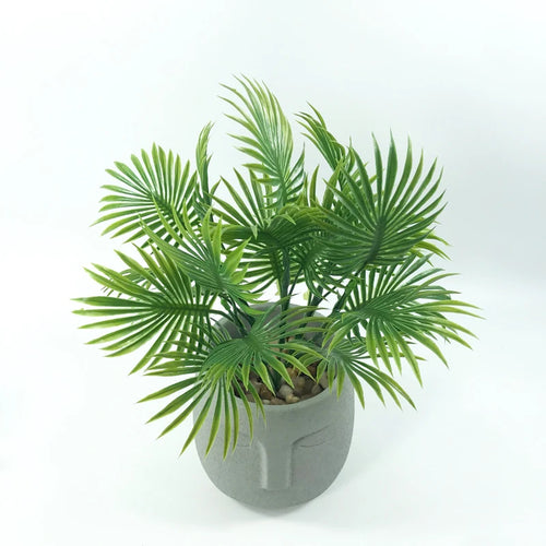 plantes artificielles monstera et palmier pour décoration intérieure et extérieure