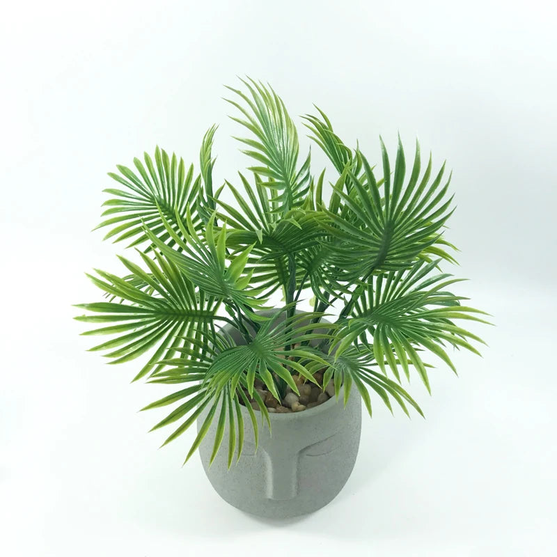 plantes artificielles monstera et palmier pour décoration intérieure et extérieure - vue 10 sur 13