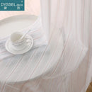 Rideau lin style europeen rayures leger pour salon