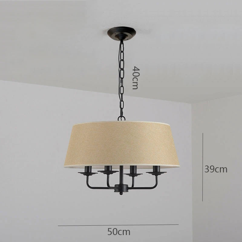 luminaire suspendu led style rétro américain pour salon moderne - vue 9 sur 11