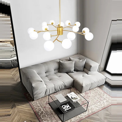 Nordic branch chandelier for minimalist indoor lighting - vue 6 sur 8