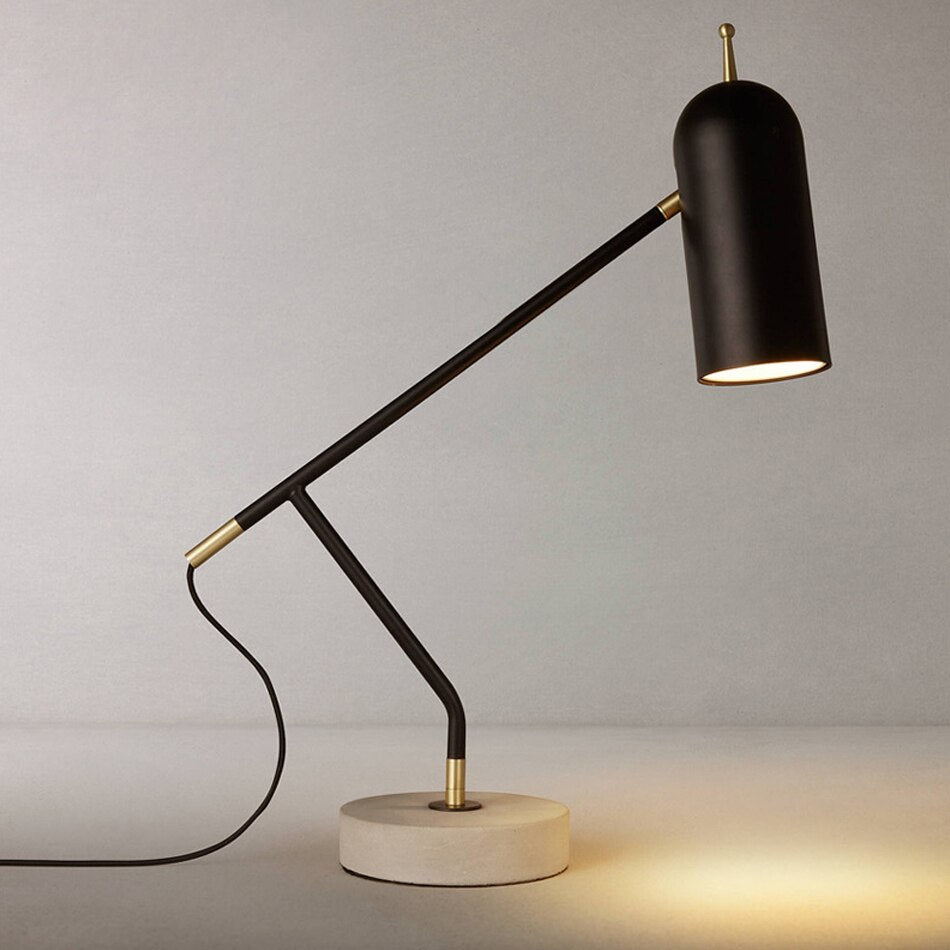 Lampe de bureau industrielle LED noir Tekna - vue 3 sur 7