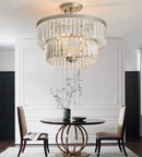 Modern luxury minimalist crystal ceiling light with creative elegant design