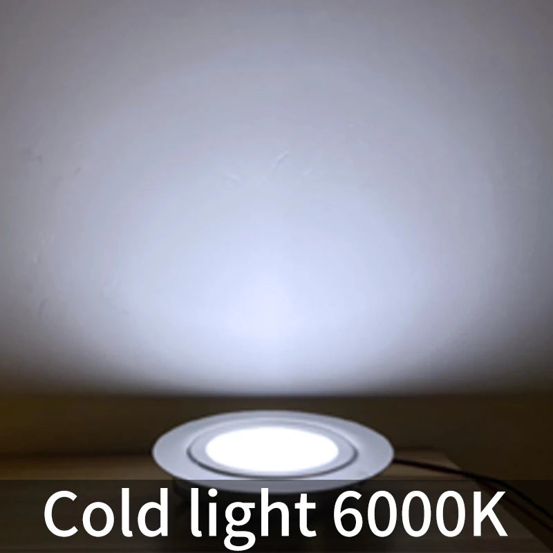 Stainless steel waterproof LED spotlight for outdoor and boat - vue 7 sur 8