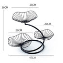 Fruit Basket, 3 Tier Fruit Basket Bowl Vegetable Organizer for Kitchen, Detachable Vegetable Storage，Fashion Fruit Bowl