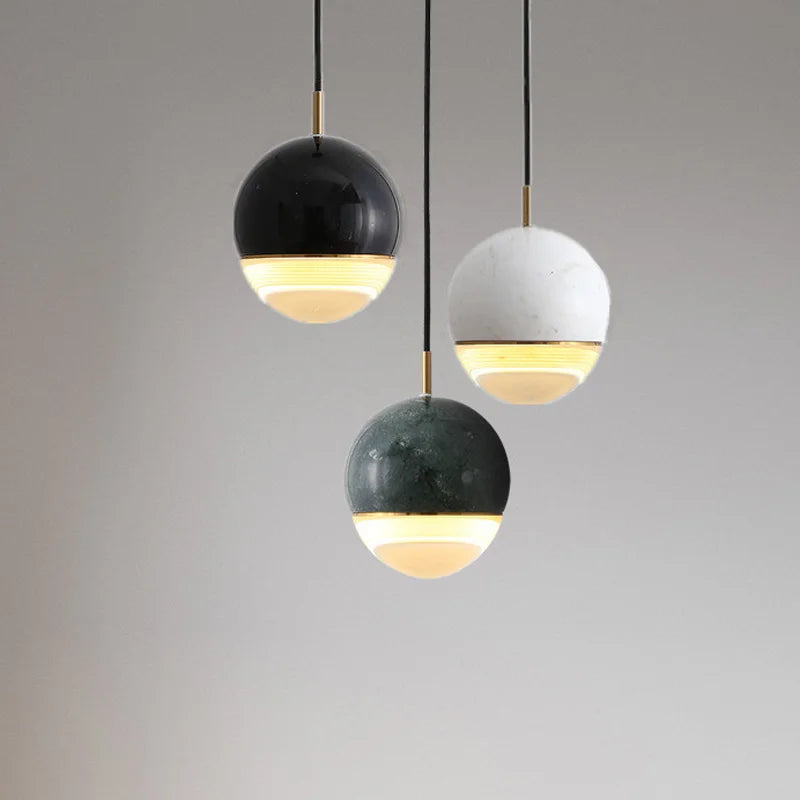 plafonnier nordique créatif en forme de lune led suspension