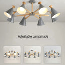 suspension nordique en bois pour décoration intérieure