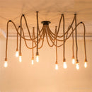 Vintage industrial hemp rope pendant light