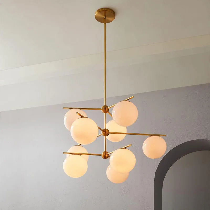 lustre led moderne décoratif nordique pour cuisine restaurant - vue 4 sur 8