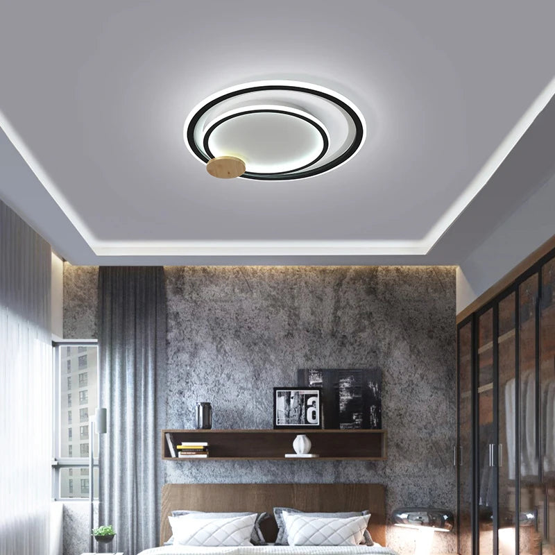 plafonnier led moderne en aluminium design pour intérieur élégant - vue 6 sur 8