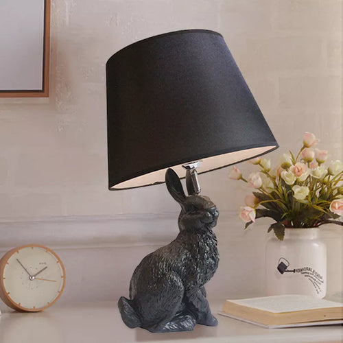 Lampe de Table lapin moderne en résine créative - vue 2 sur 7