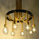 Vintage hemp rope pendant light for restaurant, café and bar