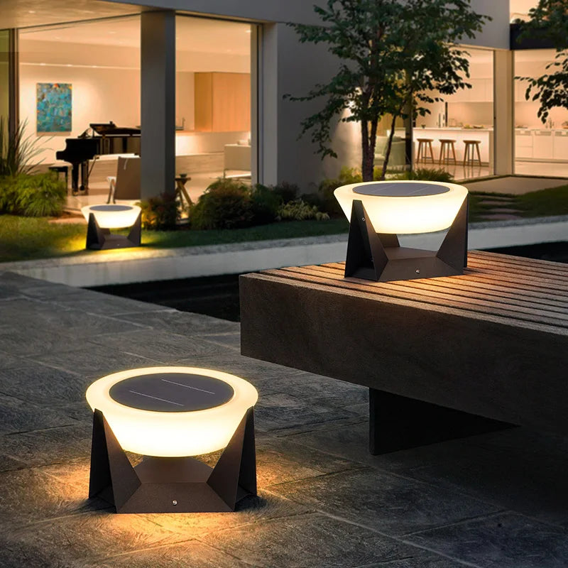 lampadaire solaire moderne vzvi pour jardin patio clôture pont - vue 6 sur 9