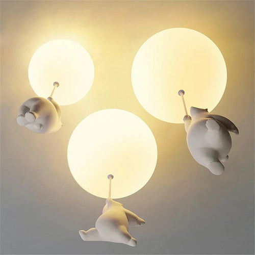 Plafonnier led ours animé maison chambres enfants chambre coucher décoration salon