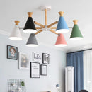 suspension nordique en bois pour décoration intérieure