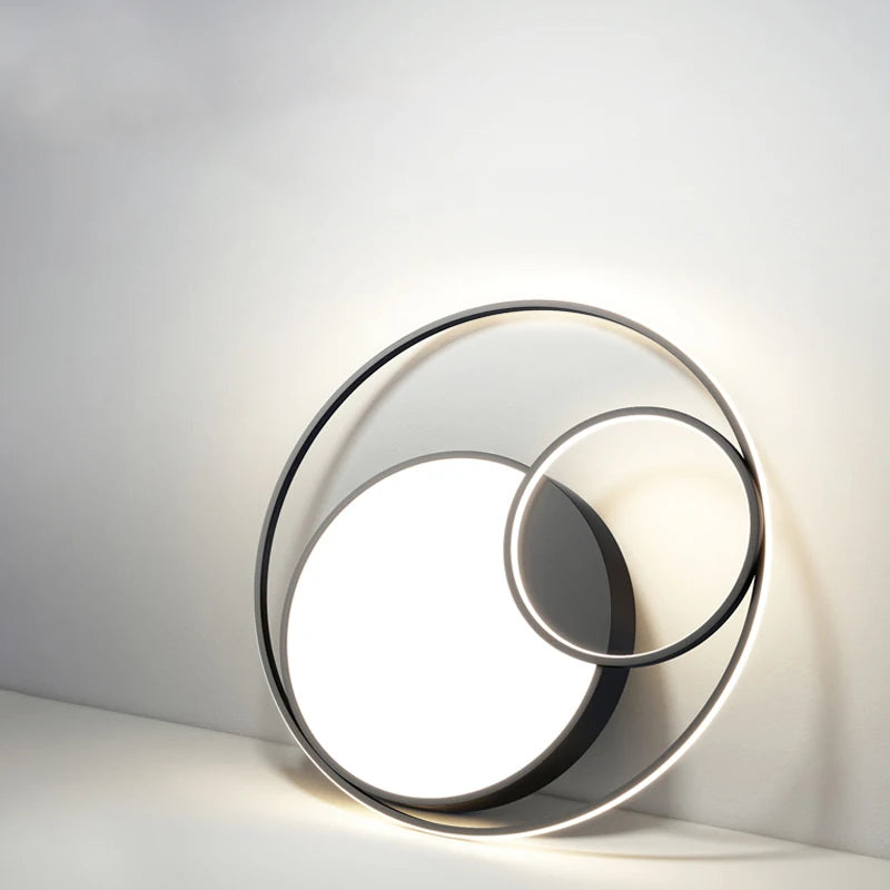 Lustre LED moderne maison intérieur luminaire déco tech - vue 3 sur 12