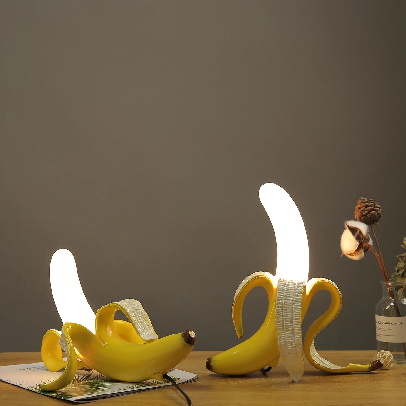 Lampe verre table moderne veilleuse bureau chevet maison luminaires - vue 3 sur 12