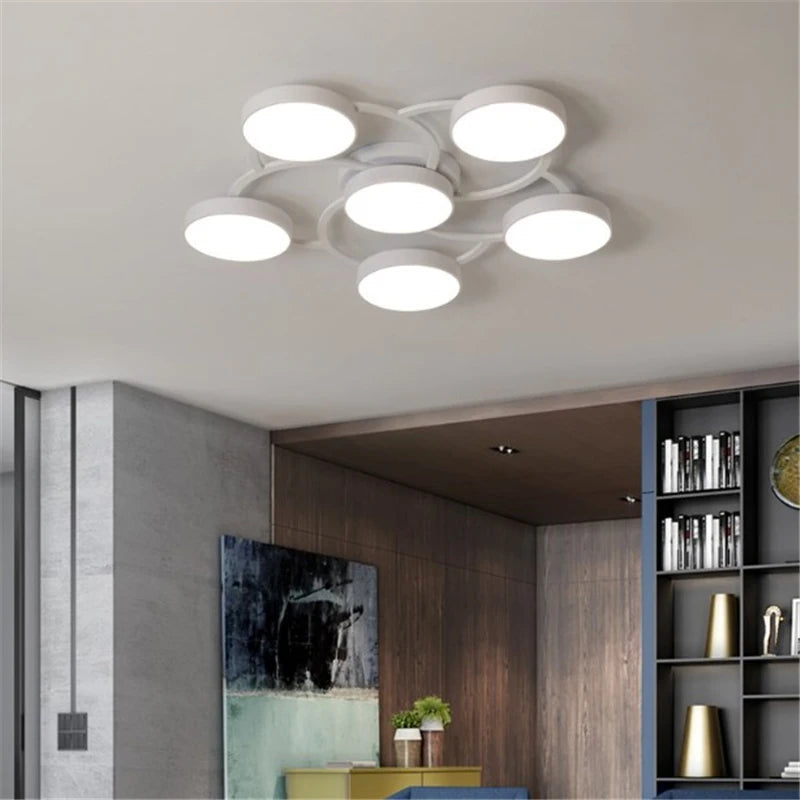lustre à led interchangeable pour un éclairage intérieur moderne - vue 5 sur 6