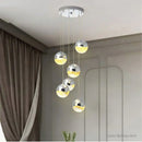 Modern glass pendant light for minimalist interior decor