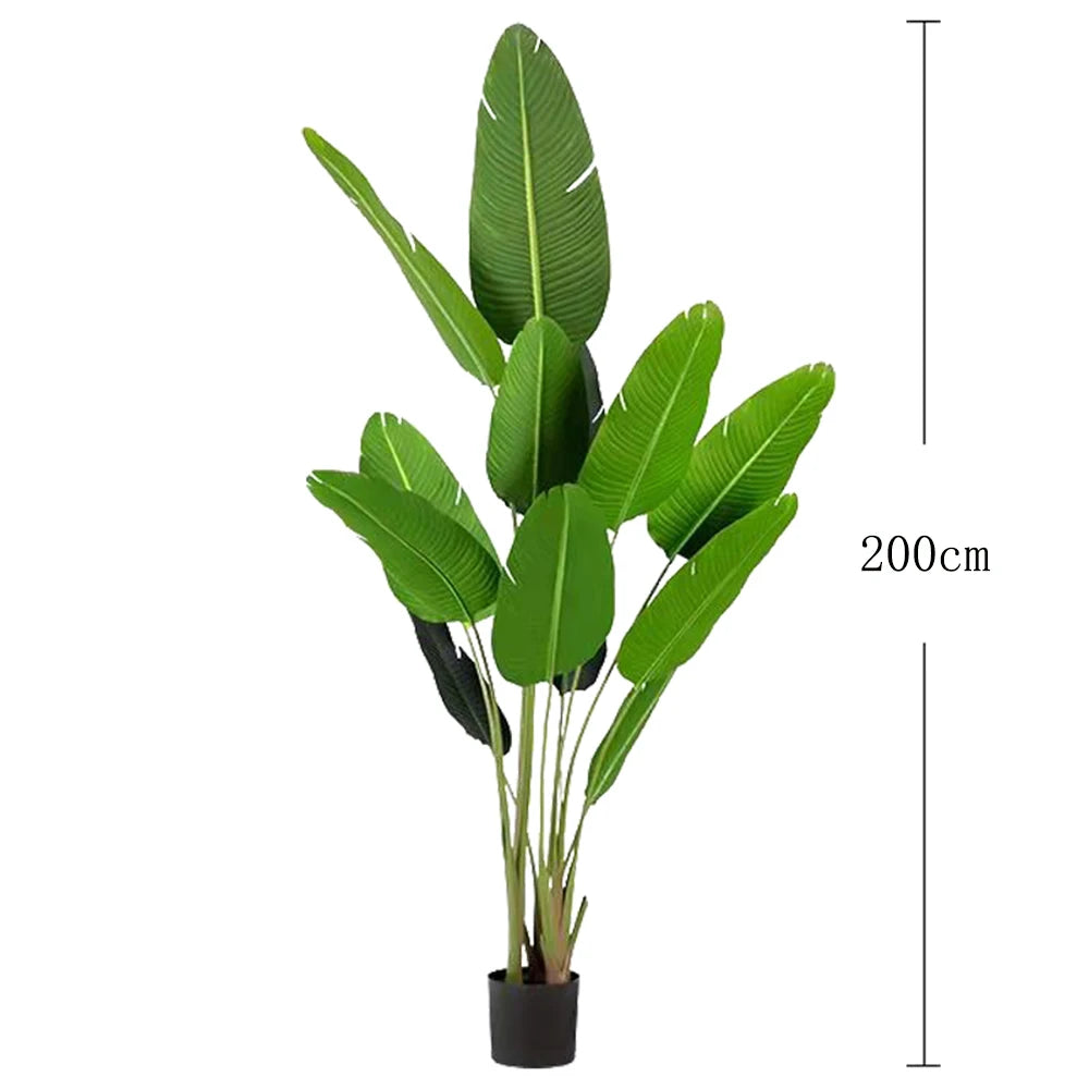 plantes tropicales arbre artificiel en pot décoration intérieure et extérieure - vue 8 sur 8