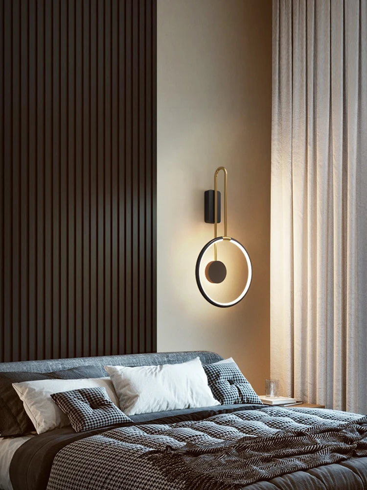 Minimalist design LED wall light for interior decoration - vue 3 sur 7