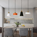 Minimalist modern retro loft pendant light with lampshade for kitchen, dining room, bedroom, restaurant