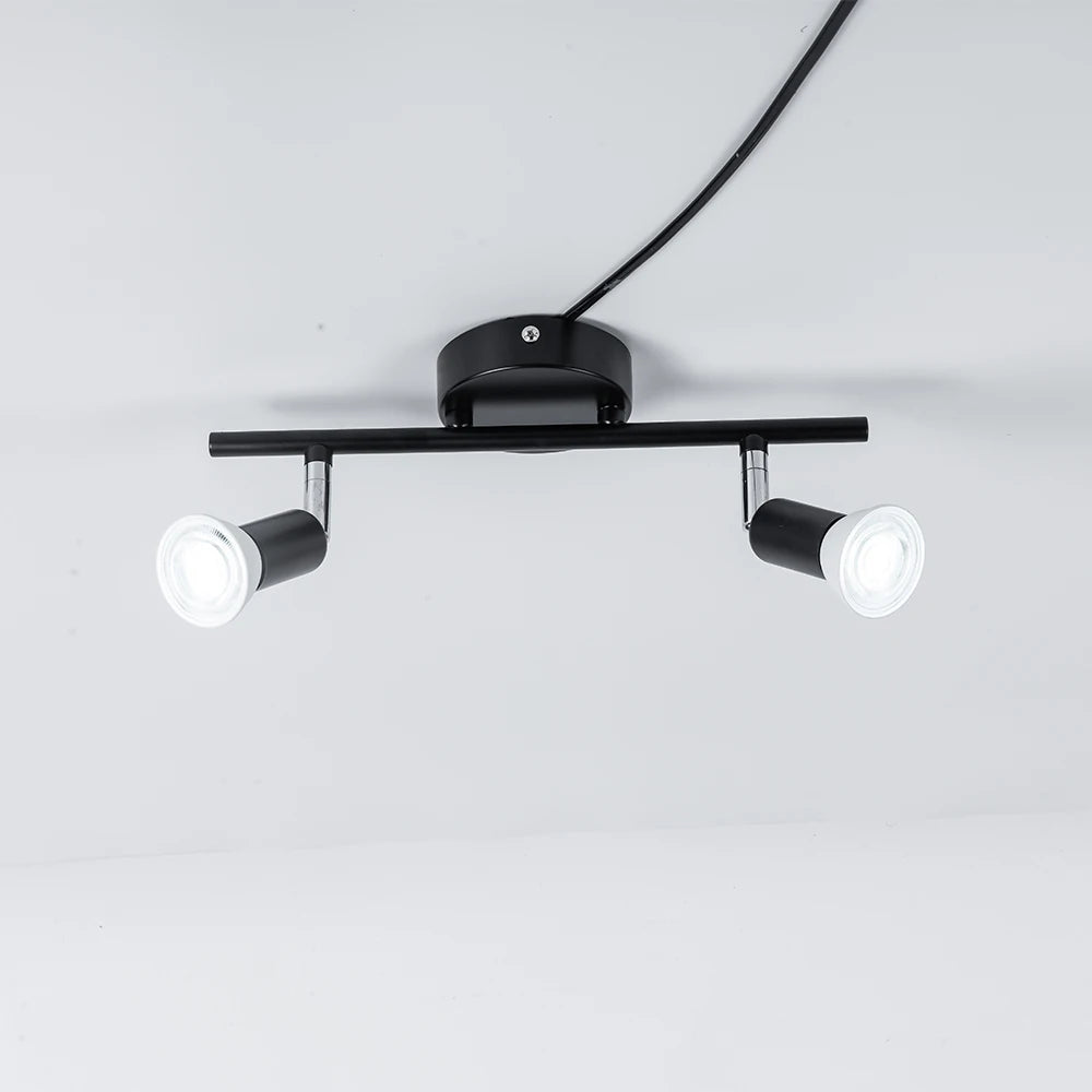 Plafonniers LED réglables pour salon chambre cuisine décoration 2/3/4/6 têtes rotatif Design plafonnier lampe - vue 5 sur 14