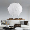 Modern nordic feather LED pendant lamp vintage loft chandelier for dining room kitchen home