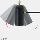 Lampe de bureau industrielle LED noir Tekna