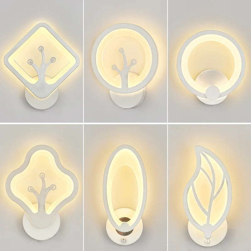 applique murale led moderne avec interrupteur minimaliste